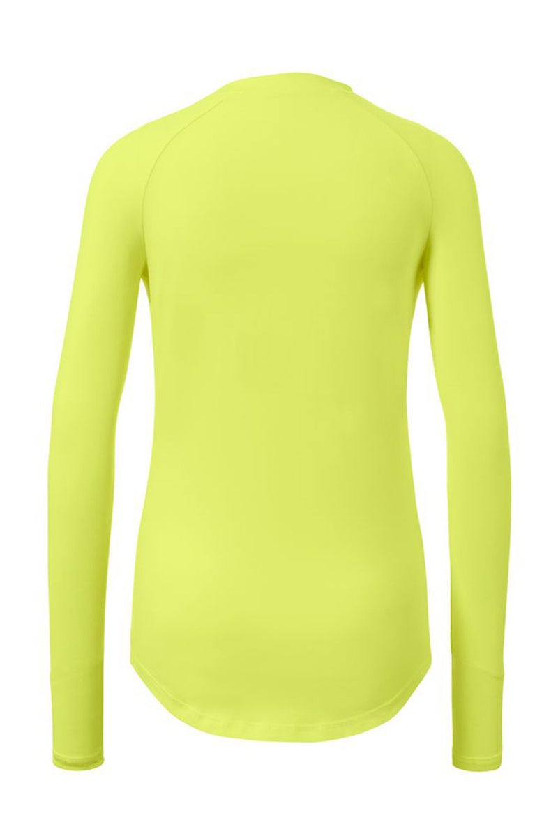 Tchibo Women Slim Fit Plain Performance Top, Lime  - Image 3