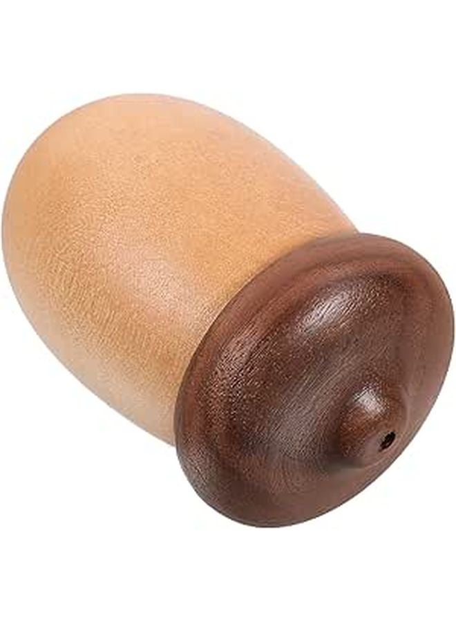 Oak Walnut Acorn Shaped Wooden Toothpick Holder Desktop Container Kitchen Dining Room Decor - Image 1