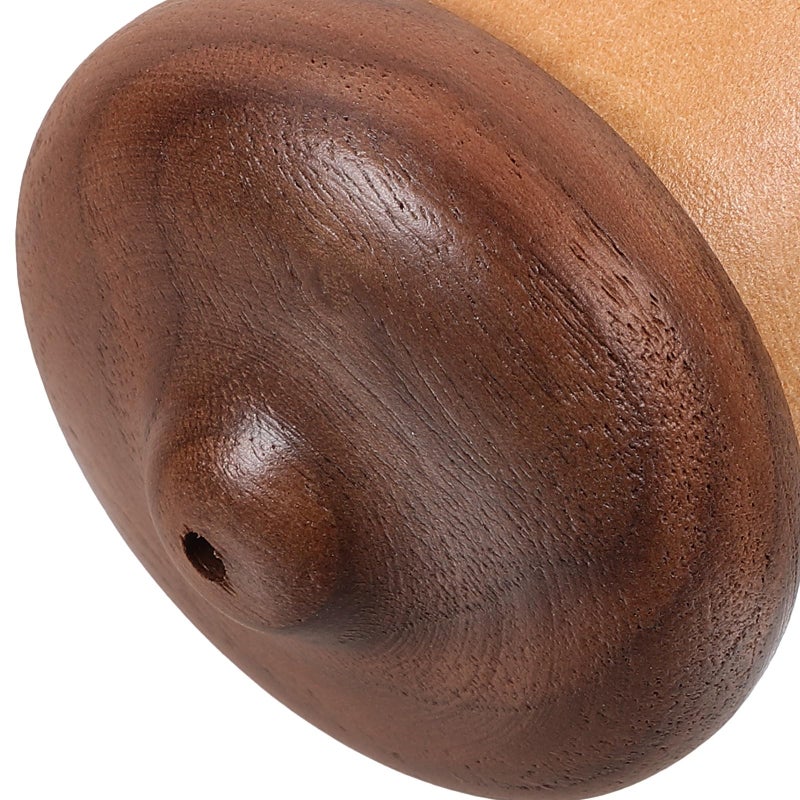 Oak Walnut Acorn Shaped Wooden Toothpick Holder Desktop Container Kitchen Dining Room Decor - Image 4