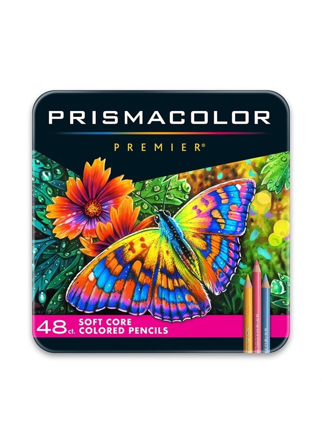 Prismacolor Premier Colored Pencils, Soft Core, 48 Pack - Image 1