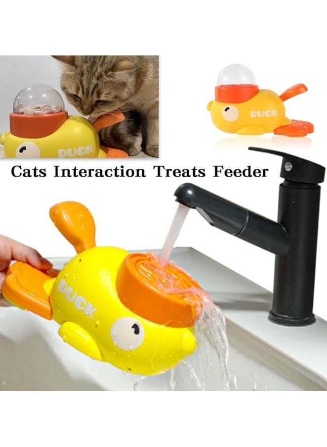 Interactive Duck Treat Dispenser & Slow Feeder Toy for Cats and Dogs - Mental Stimulation, Boredom Relief for Indoor Pets, Portable Food Puzzle for Small Medium Breeds - Image 3