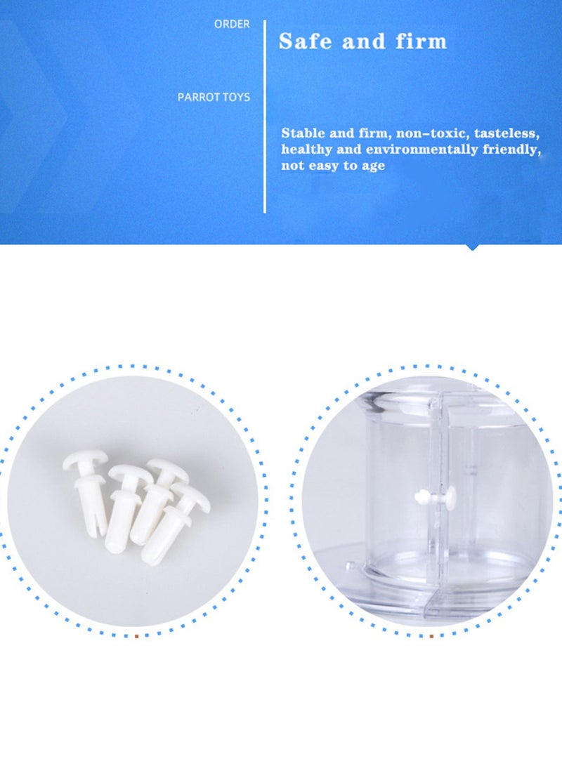 SYOSI Bird Collar Pet Parrot Anti-bite Collar, Anti-Grab Feather Lick Wound Healing Safety Practical Neck Cover for Macaw African Budgies Parakeet Cockatiel - Image 3