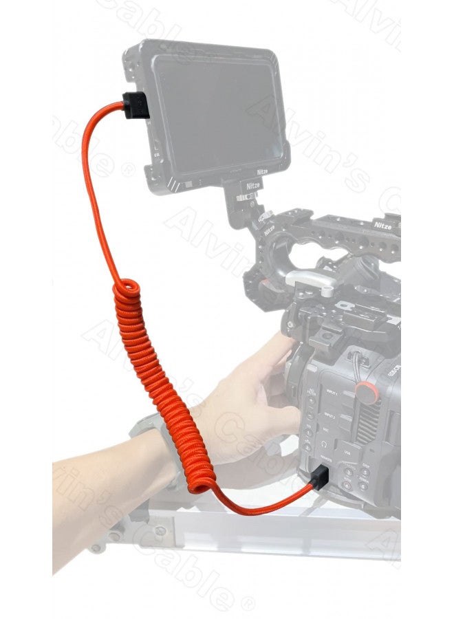 Alvin's Cables كابلات ألفين 8K 2.1 HDMI كامل كابل مضفر ملتف لتسجيل Atomos Ninja-V 4K-60P من Z-CAM لكاميرا Canon-C70، لكاميرا Sony A7S3، A9، A74 (18 إلى 28 بوصة) - Image 3
