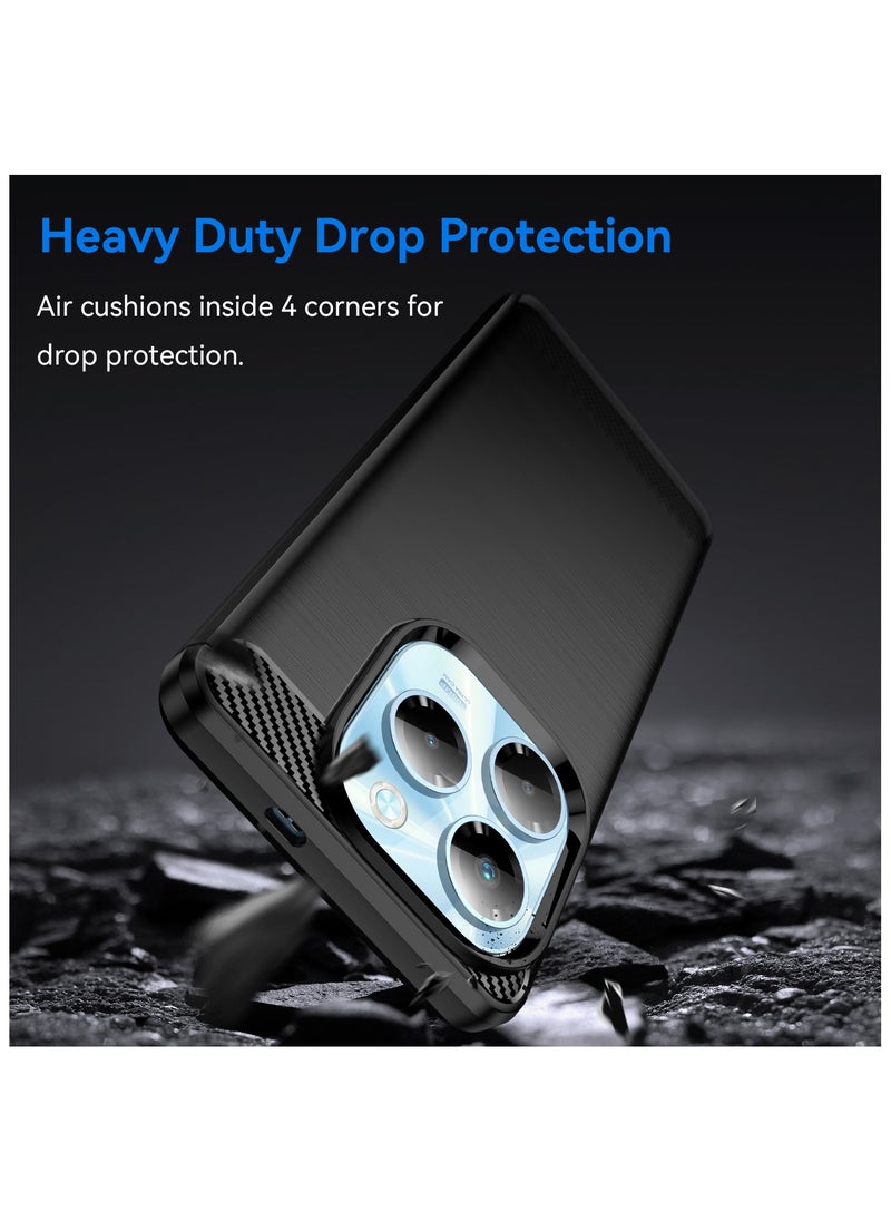 Fankalo - [1+2 Sets] For Infinix Note 40X 5G Case & Screen Protector Soft TPU Brushed Texture Anti-Slip Cover - Image 1