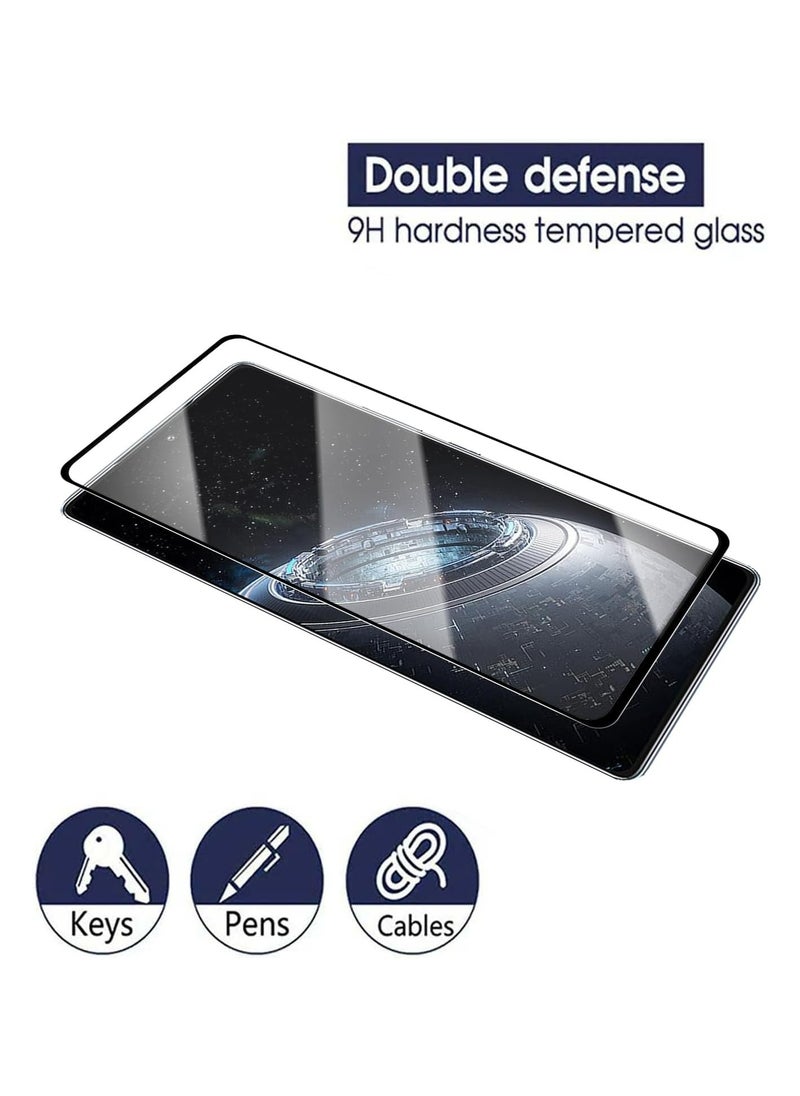 Fankalo - [1+2 Sets] For Infinix Note 40X 5G Case & Screen Protector Soft TPU Brushed Texture Anti-Slip Cover - Image 1