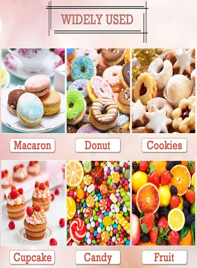 ArtCute طقم حامل كب كيك مكون من 5 قطع، طقم عرض طاولة حلويات مع حاملين مربعين للكيك بثلاث طبقات + 3 صواني مقبلات مناسبة لأعياد الميلاد وحفلات الزفاف وحفلات الشاي وحفلات استقبال المولود (أسود، مربع بفتحات دانتيل) - Image 5