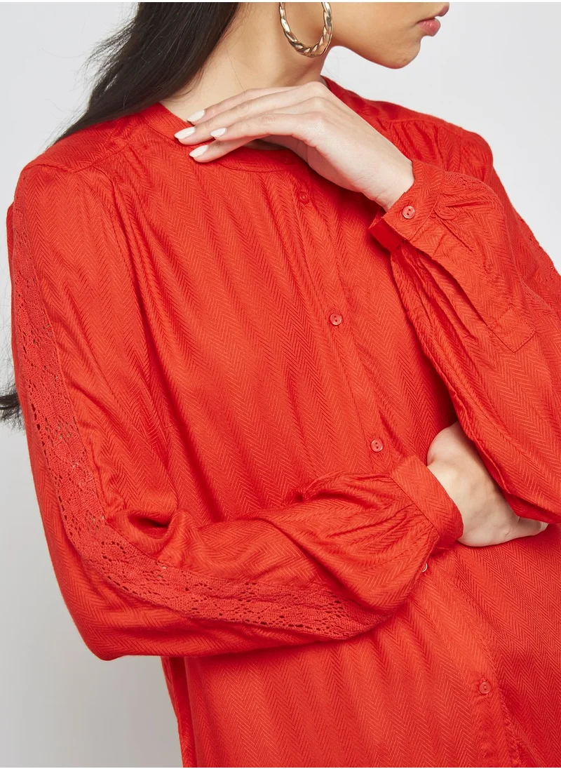 B.Young Longline Peplum Top