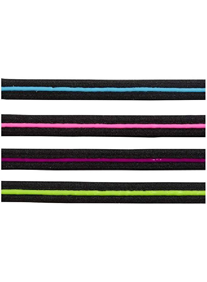 Scunci Everyday And Active No Slip Grip Contrast Silicone Headwraps4 Ct - Image 3