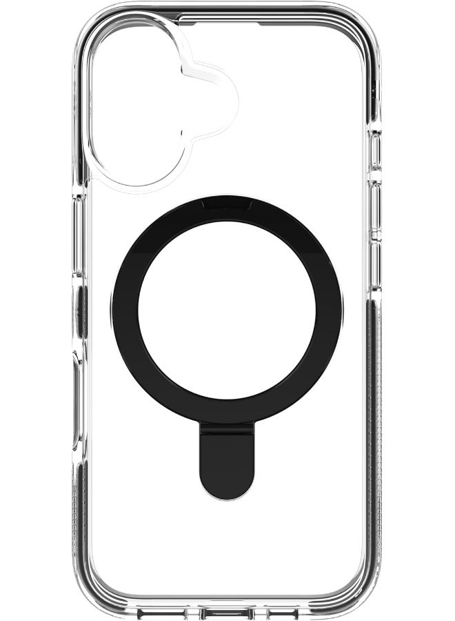 ZAGG Santa Cruz Snap Case with RingStand for iPhone 16 Clear/Black - Image 4