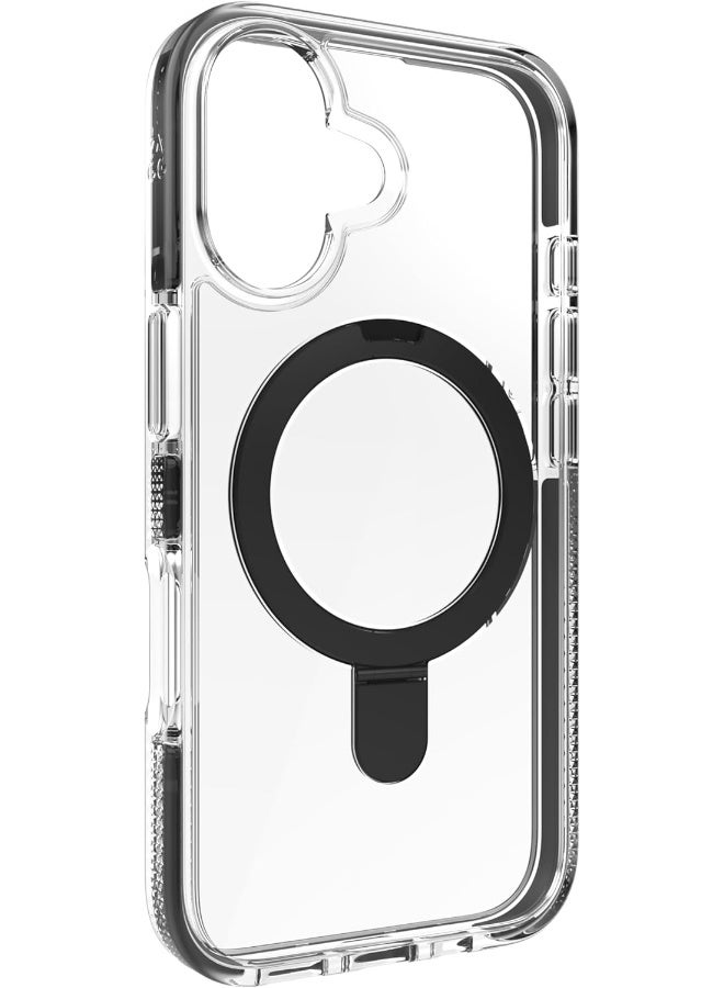 ZAGG Santa Cruz Snap Case with RingStand for iPhone 16 Clear/Black - Image 3