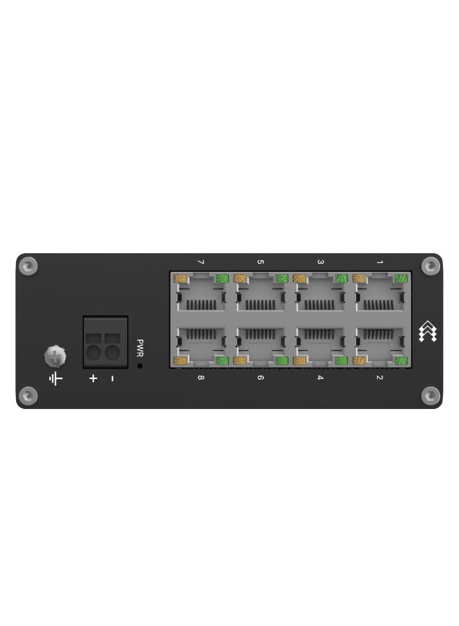 TELTONIKA TSW030 Ethernet Switch, 8 x 10/100Mbps Ethernet Ports, Low Power Consumption, Built-in DIN Rail Mount - Image 5
