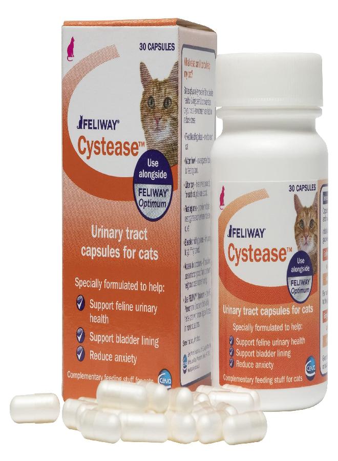FELIWAY Cystease Advanced Urinary Tract Support for Cats (Pot Size: 30 Tablets) - Image 1