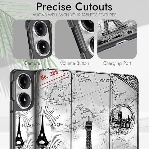 Robustrion Cover for Redmi Pad 2 Pro 12.1 inch Cover Case, Trifold Cover Case for Redmi Pad 2 Pro 5G Tablet Cover [Auto Sleep Wake Support] - Eiffel - Image 4
