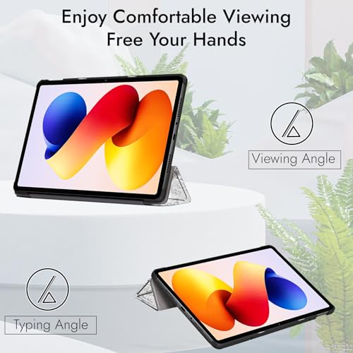 Robustrion Cover for Redmi Pad 2 Pro 12.1 inch Cover Case, Trifold Cover Case for Redmi Pad 2 Pro 5G Tablet Cover [Auto Sleep Wake Support] - Eiffel - Image 5