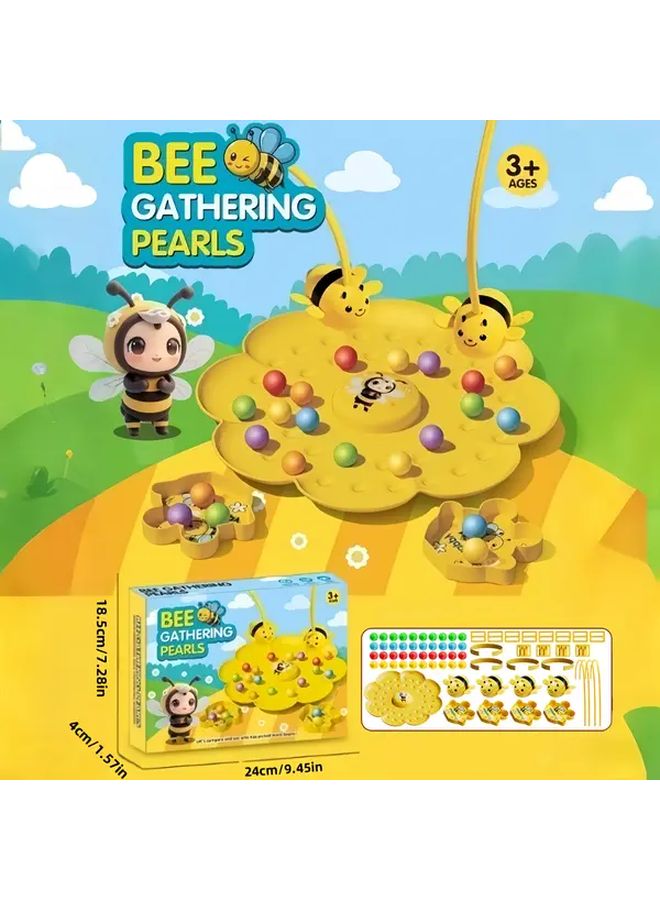 Bee Color Box Set 69 Piece Educational Board Game Fishing Toy Kids - Image 2