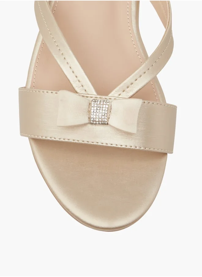 Flora Bella By Shoexpress Women Bow Accent Slip-On Sandals