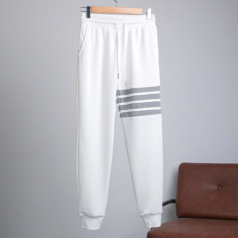 Autumn Womens Slim Fit Joggers with Cuffs 2303 white - Image 1