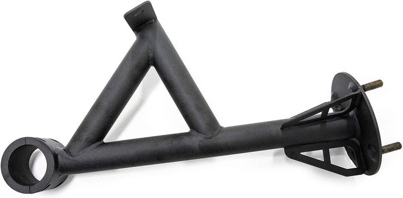 SuperATV Spare Tire Carrier for Can-Am Maverick X3 - Fits 64" and 72" Models, No Drilling Required, Up to 34" Tire, Wrinkle Black