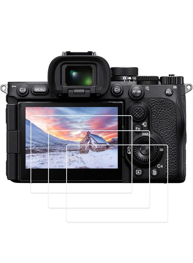 PCTC A7RV Screen Protector Appliable for Sony A7R5 A7R V A7RV A7 RV Alpha 7R V Digital Camera (3 Pack), 0.3mm 9H Hardness A7R V Tempered Glass Screen Cover - Image 1