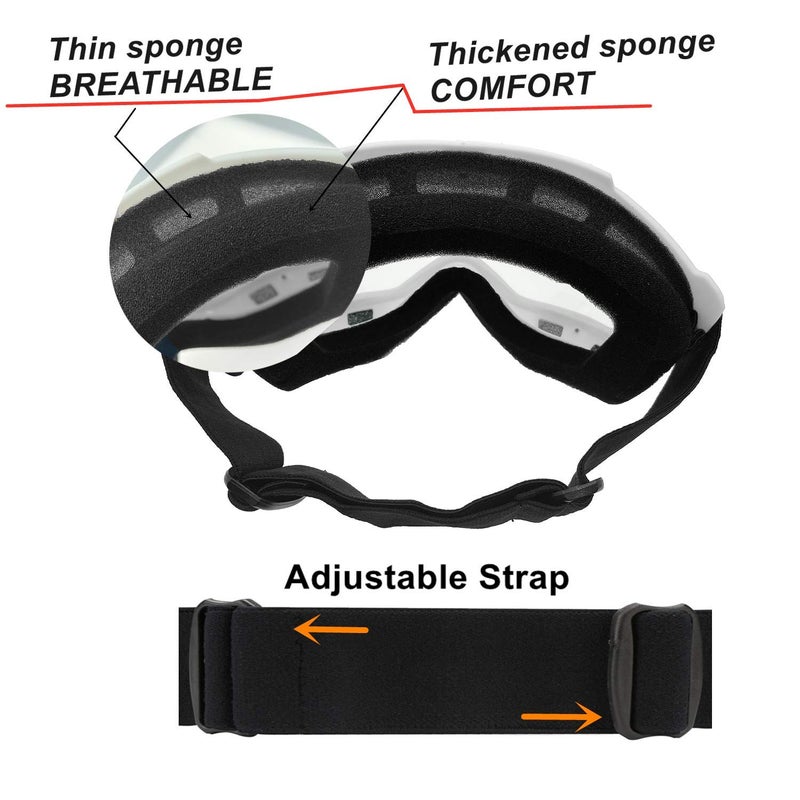Ljdj Motorcycle Goggles With Removable Face Mask - Dirt Bike Atv Motocross Eyewear Anti-Uv Adjustable Mx Riding Offroad Cycling Motorbike Protective Glasses Racing Combat Tactical Military Goggles - Image 5