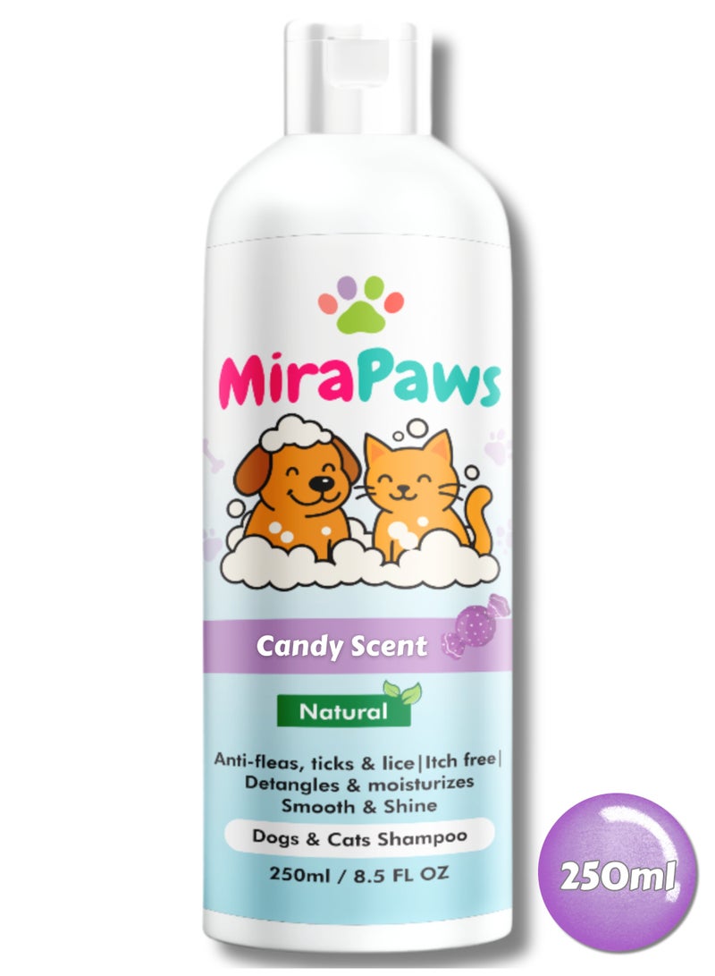 MiraPaws Pets Shampoo - Candy Scent 250ml - Image 3