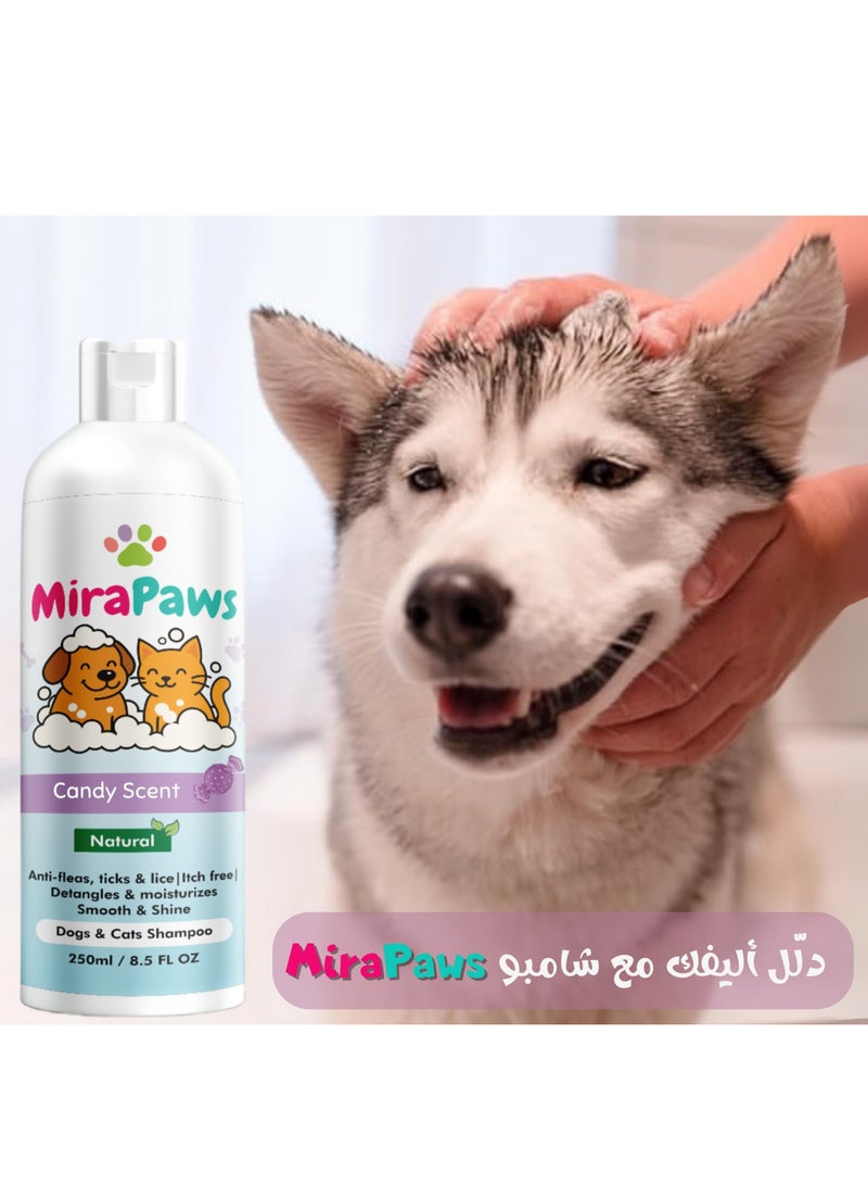 MiraPaws Pets Shampoo - Candy Scent 250ml - Image 4