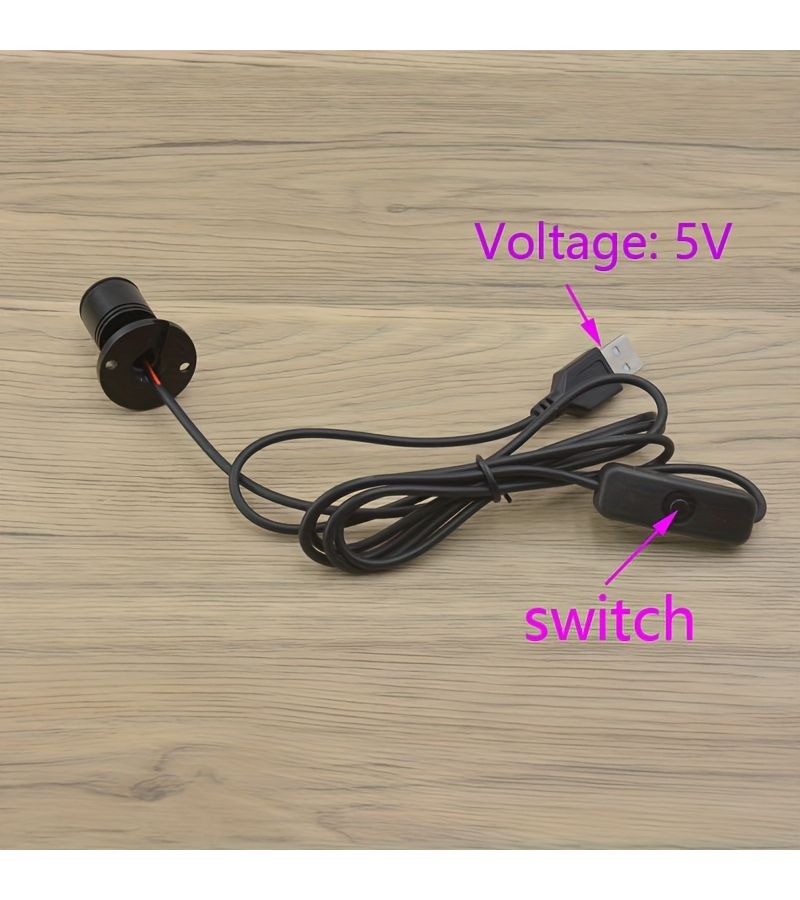 ضوء دافئ لمصباح مجوهرات USB، سبوت لايت مصغر، إضاءة محيطة ديكورية - Image 4