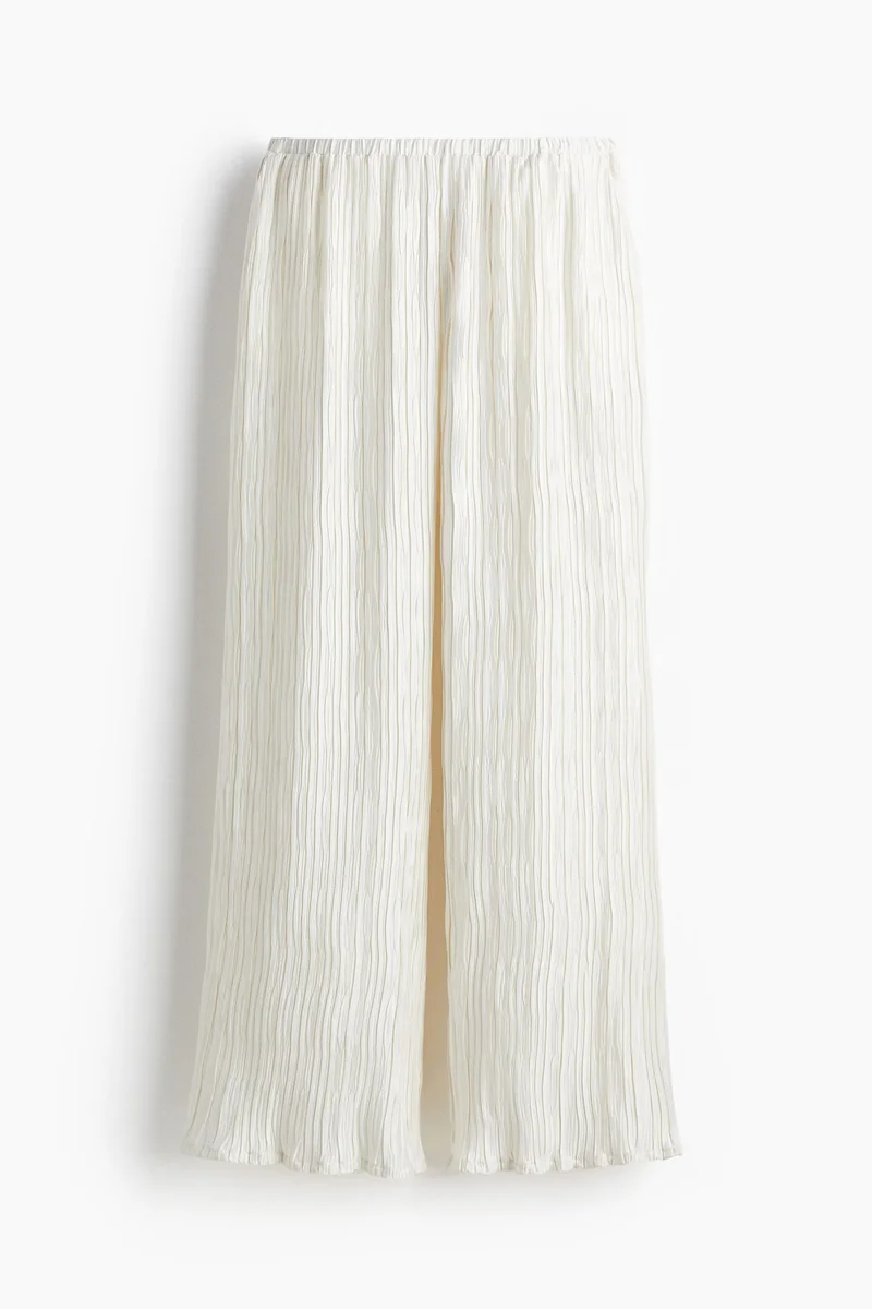 H&M Crinkled pull-on trousers