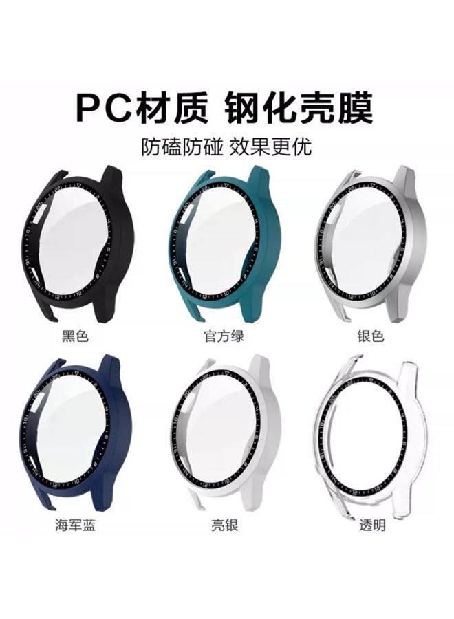 Neutral Huawei Watch Case Suitable For Gt2 46mm Protective Case Pc + Tempered Film Anti-fall Electroplating Shell And Film Integrated Protective Case - Image 3