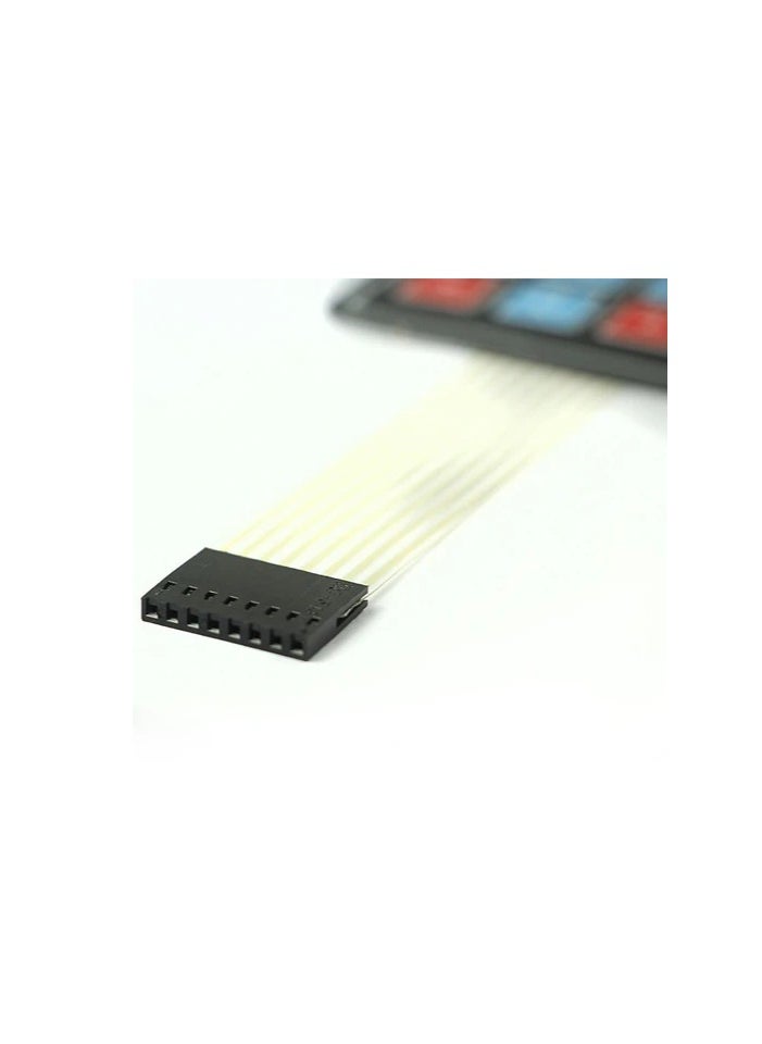 ماركة غير محددة - لوحة مفاتيح غشائية 4x4 بمصفوفة 16 مفتاح للأردوينو وAVR وRaspberry Pi - Image 1
