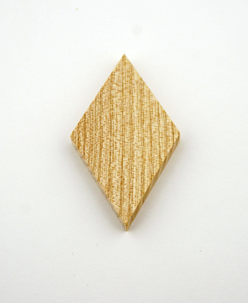 AVK Mosaic 2.3"x1.34" Wood Diamond Shape Unfinished Wood Mosaic Tile - 30 pcs - Image 3