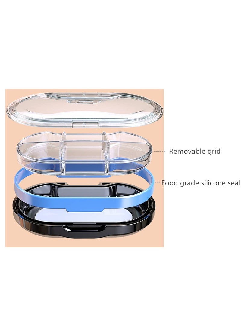 Portable Pill Box, Daily Medicine Supplement Organizer Weekly Pill Case Premium BPA Free Material,with 6 Compartments to Hold Vitamins Pill Box  (Dark Green) - Image 3