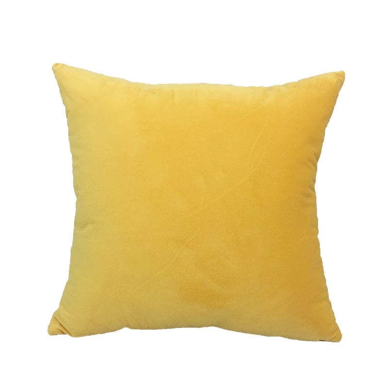 Velvet Solid Color Creative Nap Pillow Super Soft Sofa Cushion Stuffed Pillow Jacket - Image 5