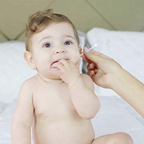 Rayhee Baby Cotton Swabs, Organic Fragrance and Chlorine-Free Kids Safety Swabs, 100% Biodegradable Gentle Baby Qtips, Hypoallergenic Children Cotton Buds|4 Packs of 55 Swabs (220 Total) - Image 4