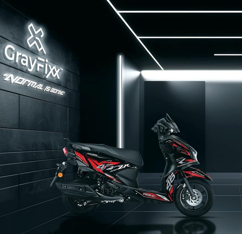 Grayfixx DOHC Edition Full Body Sticker for Ray ZR 125 | Made in Premium Gloss Vinyl with FPF (Fade Protection Film), Waterproof, Precut Sticker, Pack of 1 for Both Side - Image 2