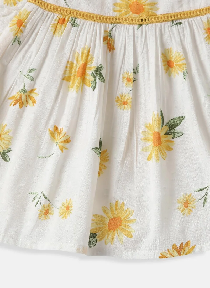 Nautinati Floral Ruffle Dress