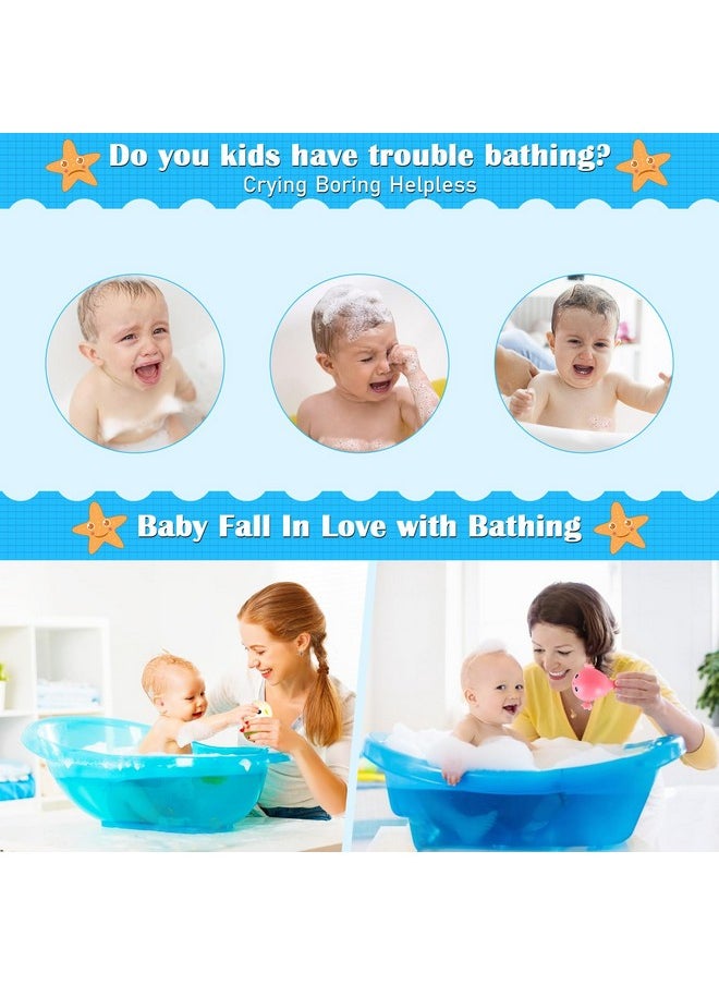 FAYOGOO - Bath Toys, 4 Pack Baby Bath Toys For Toddlers 1 3, Floating Wind Up Toys Swimming Pool Games Water Play Set Xmas Gift For Bathtub Shower Beach Infant Toddlers Kids Boys Girls Age 1 2 3 4 5 6 Years - Image 1