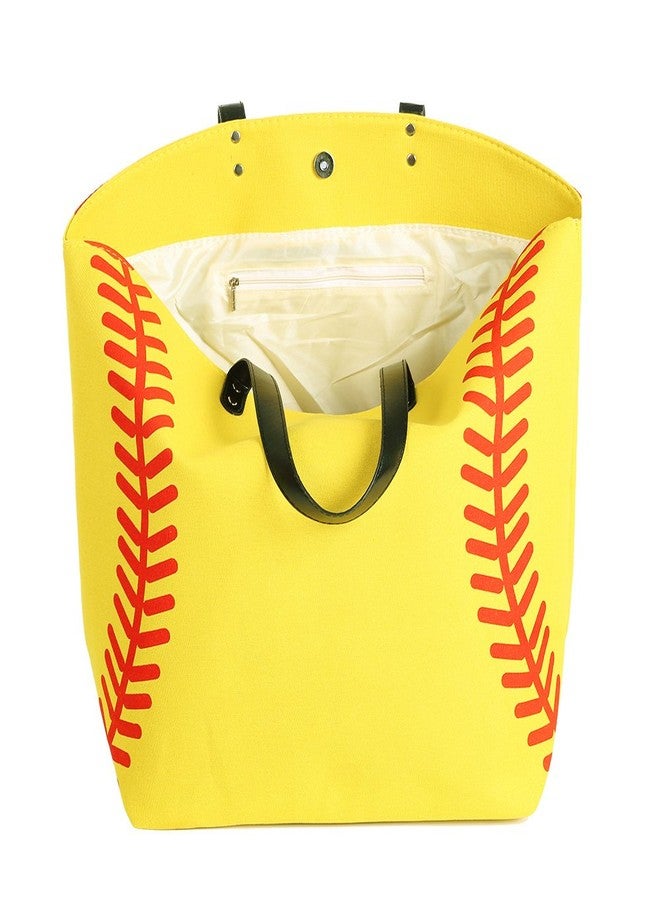 E-FirstFeeling Large Softball Tote Bag Sports Prints Tote Handbag Beach Bag Travel Bag for Women (Softball) - Image 4