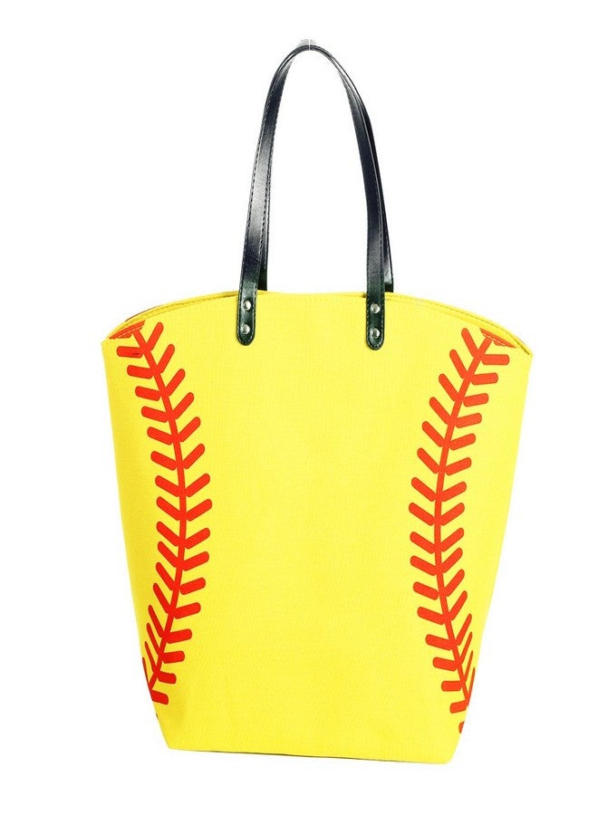 E-FirstFeeling Large Softball Tote Bag Sports Prints Tote Handbag Beach Bag Travel Bag for Women (Softball) - Image 2