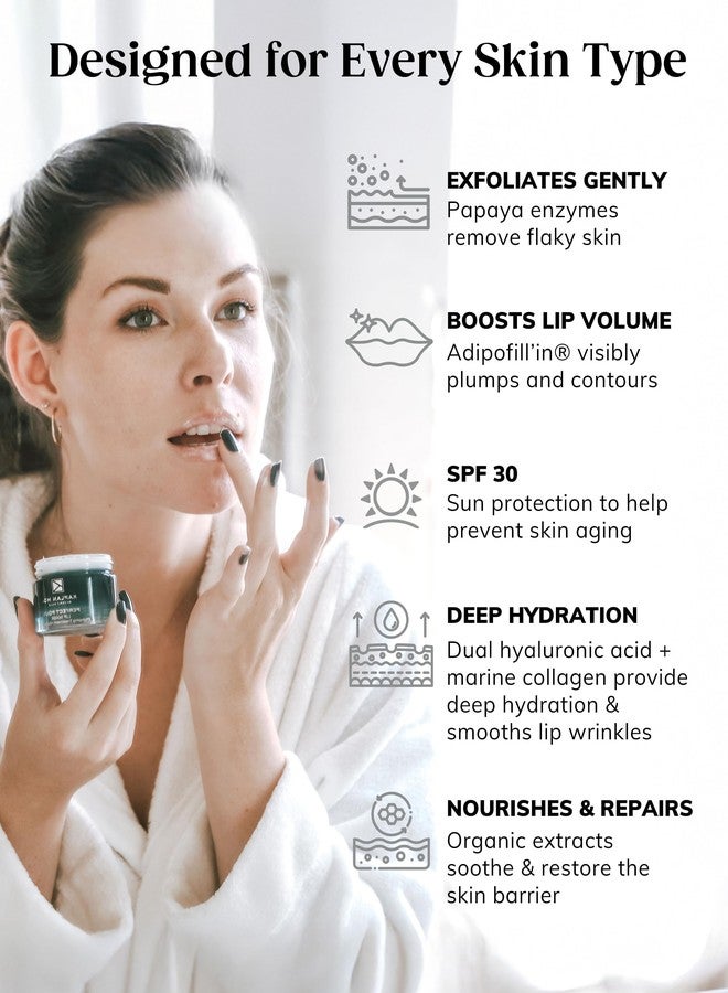 KAPLAN MD Perfect Pout Lip Mask & SPF 30 Lip Balm Duo – Hydrating Treatment with Hyaluronic Acid – Lip Mask (1 oz) + Rose Blush Balm (0.35 oz) - Image 3