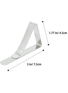 KASTWAVE Tablecloth Clips, 30 Packs Table Clips for Tablecloths Tablecloth Holder Picnic Table Clips Flexible Stainless Steel Table Cloth Cover Clamps Table Cloth Holders Ideal for Picnics Wedding  - Image 4