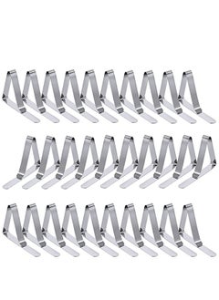 KASTWAVE Tablecloth Clips, 30 Packs Table Clips for Tablecloths Tablecloth Holder Picnic Table Clips Flexible Stainless Steel Table Cloth Cover Clamps Table Cloth Holders Ideal for Picnics Wedding  - Image 1