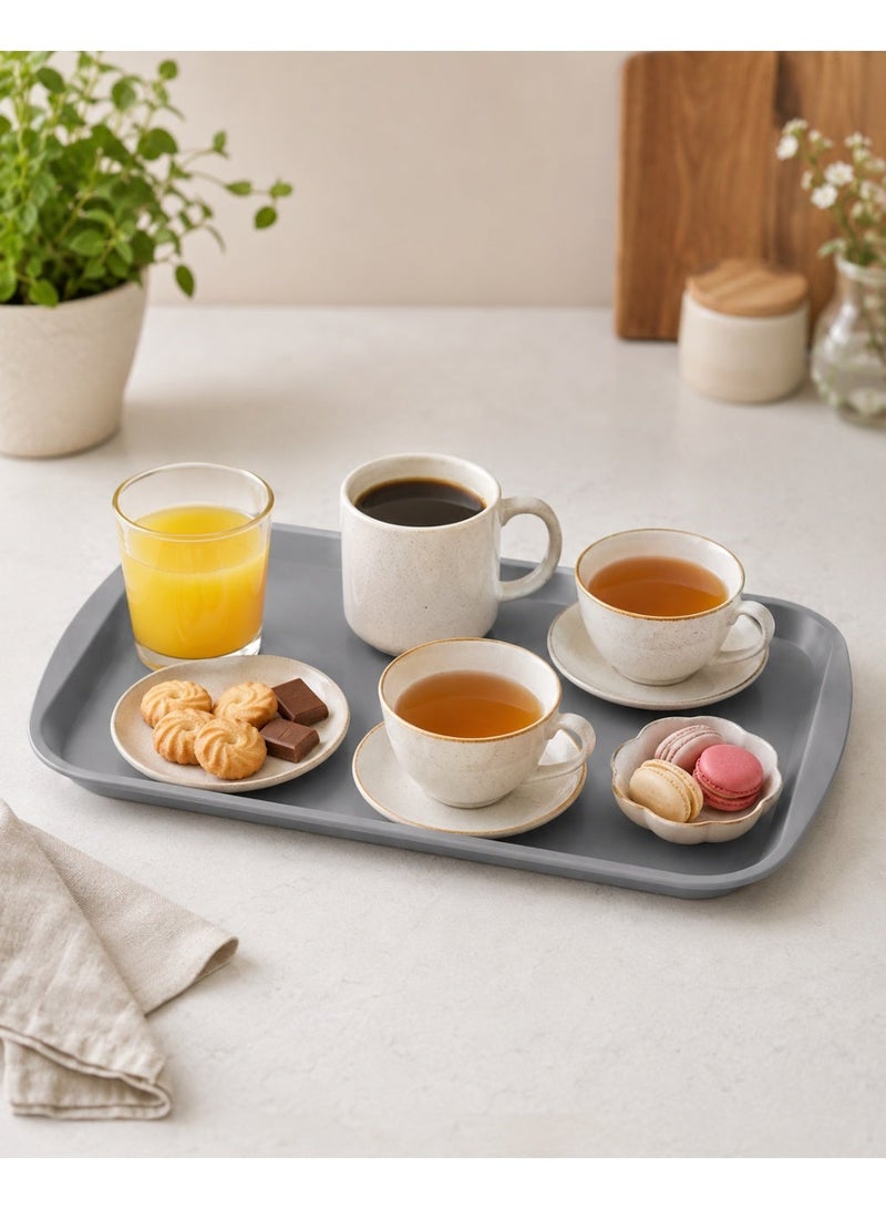 favilla Rectangular plastic serving tray 31x44 cm, lightweight and durable, versatile for kitchen and serving – random color – code 613 - Image 5