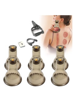 Excefore Cupping Therapy Set, 3 in 1 Cupping Kit, Massage Cups for Pain Relief Physical Therapy Body Massage Gua Sha, for Massage Therapy with Pump Vacuum Suction,With 6 Extra Thick Cups and Plastic Box  - Image 1