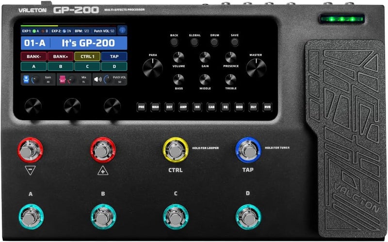 VALETON GP200 Multi Effects Processor + Gig Bag Black Bundle - Image 2