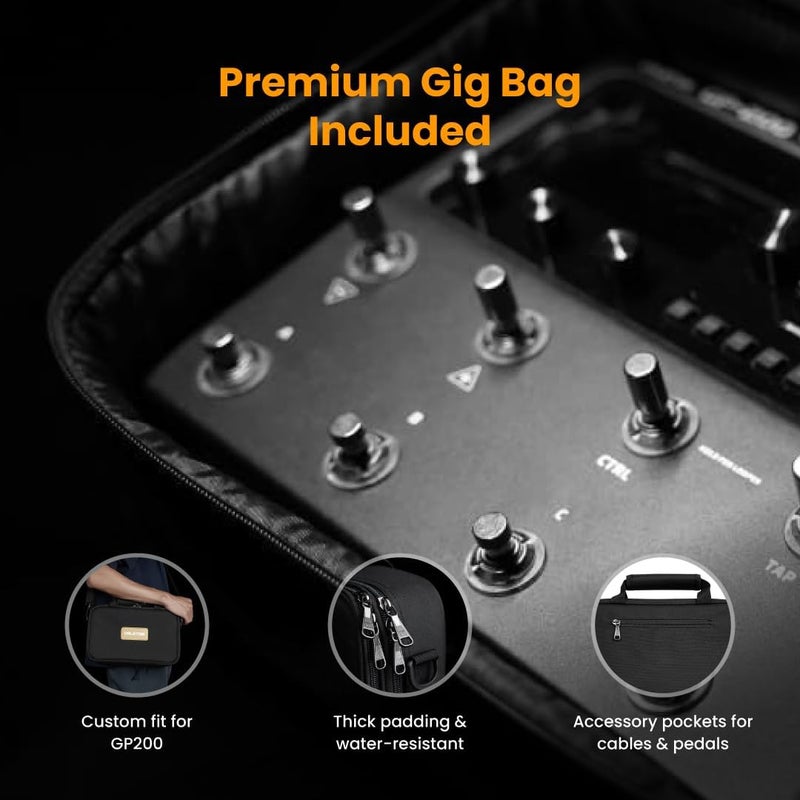 VALETON GP200 Multi Effects Processor + Gig Bag Black Bundle - Image 4