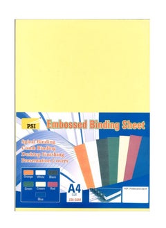Psi 100-Piece A4 Size Binding Sheet Cover Cream 