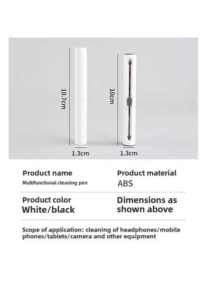 Second Generation Bluetooth Headset Cleaning Pen Multifunctional Cleaning Headset Mobile Phone Artifact Dust Removal Tool-Color:Black (Pearlescent Bag)  - Image 5