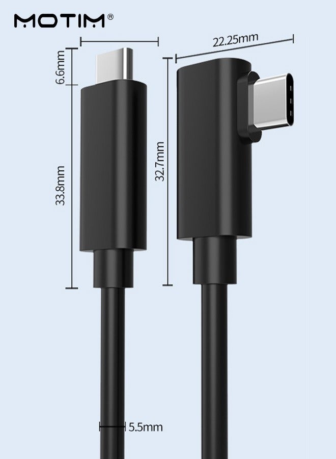 16 FT VR Link Cable Compatible with Oculus Quest 1/2 and PC/Steam VR, Virtual Reality Headset Cable USB C to C for Quest 2, 5Gbps High Speed Data Transfer Fast Charging PC VR