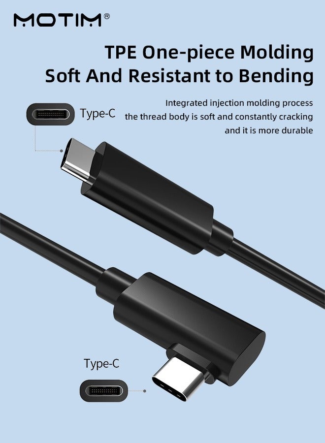 16 FT VR Link Cable Compatible with Oculus Quest 1/2 and PC/Steam VR, Virtual Reality Headset Cable USB C to C for Quest 2, 5Gbps High Speed Data Transfer Fast Charging PC VR